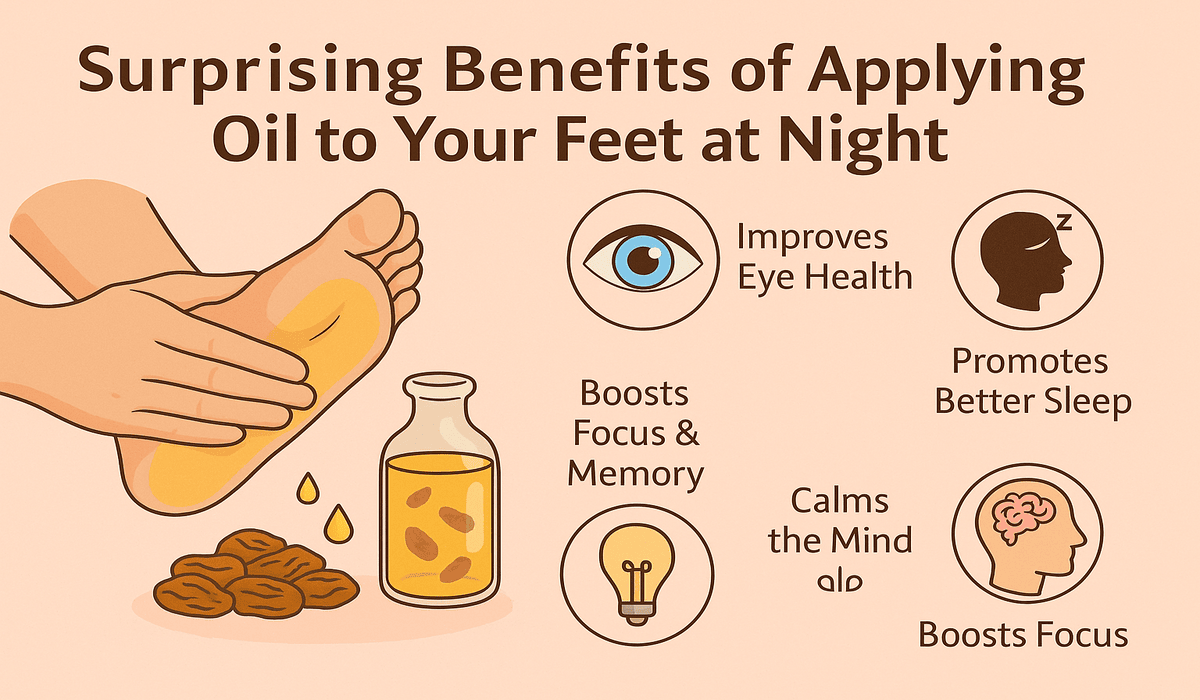 Surprising Health Benefits of Applying Oil to Your Feet at Night